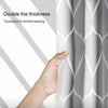 Shower Curtain Waterproof Bathroom Geometric Light Grey Bath Curtains, Size:80x200cm
