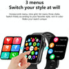D07 1.7 inch Square Screen Smart Watch with Payment NFC Encoder(Silver)