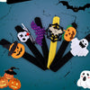 Halloween Pop Ring Bracelet Ghost Festival Gift Party Decorations(Moon Bat)