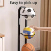 Basketball Storage Rack Volleyball Stand Holder, Spec: 4 Layers White