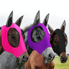 MMZ-001 Breathable Horse Mask Mosquito Insect And Fly Mask Equestrian Supplies(Purple)