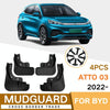 For BYD Atto 03 Yuan Plus 2022 4pcs/Set Car Auto Soft Plastic Splash Flaps Fender Guard