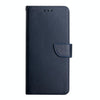 For iPhone 12 Pro Max Genuine Leather Fingerprint-proof Horizontal Flip Phone Case(Blue)