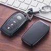 Electroplating TPU Single-shell Car Key Case with Key Ring for TOYOTA HIGHLANDER / CROWN / PRADO / VIOS / CAMRY / COROLLA (Black)