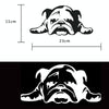 2pcs British Tired Puppy Car Decorative Sticker(Black)