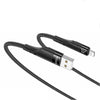 YESIDO CA109 3m 2A USB to 8 Pin Charging Data Cable(Black)