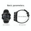 F6 1.28 inch IPS Screen 2 in 1 Bluetooth Earphone Smart Watch, Support Heart Rate & Blood Oxygen Monitoring / Bluetooth Music, Style:Silicone Strap(Black)
