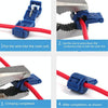 10 PCS T-type Quick-break Wire-free Fast Wire Terminal Clam(Blue)