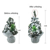 20cm Mini Christmas Decoration Tree Christmas Day Shopping Mall Decorative Props(Silver)