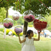 High Transparent Christmas Plastic Hollow Round Ball Window Decoration Mall Hanging Ball, Size:35cm