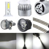 2 PCS  H13 18W 1800 LM 6000K IP68 Canbus Constant Current Car LED Headlight with 2 COB Lamps, DC 9-36V(White Light)