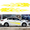 2 PCS/Set D-815 Flame Lion Pattern Car Modified Decorative Sticker(Yellow)