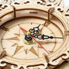 Retro Wall Clock 3D Wooden Puzzle Toys DIY Handmade Ornaments