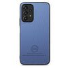For Samsung Galaxy A52 Twill Fabric Leather Skin Back Phone Case(Blue)