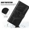 For Samsung Galaxy A24 4G Embossed Butterfly Leather Phone Case(Dark Purple)