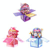 Colorful 3D Three-dimensional Handmade Hollow Paper Carving Birthday Card(Blue)