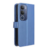 For vivo Y19s 4G Diamond Texture Leather Phone Case(Blue)