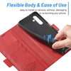 For Samsung Galaxy S25+ 5G LC.IMEEKE Card Slots Skin Feeling Leather Phone Case(Red)