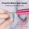 Aluminum Alloy Nail Grinding Machine USB Electric Nail Polish Remover(Rose Pink)