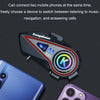 KUQIBAO Motorcycle Helmet Long-Lasting Bluetooth Headset With Light(Soft Microphone)