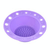 Beauty Tools Silicone Brush Tray Makeup Brush Special Cleaning Bowl(Purple)