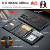 For Samsung Galaxy S23 Ultra 5G DG.MING MAGKING-K2 Series MagSafe RFID Card Bag Detachable Phone Case(Black)