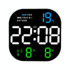 6633 LED Screen Digital Display Timing Desktop Alarm Clock Living Room Hanging Clock(Blue White Green)