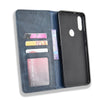 For Alcatel 3V (2019) Magnetic Buckle Retro Crazy Horse Texture Horizontal Flip Leather Case with Holder & Card Slots & Photo Frame(Blue)
