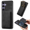 For Samsung Galaxy S25+ 5G Retro Leather Card Bag Magnetic Phone Case(Black)