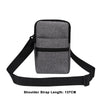 Denim Casual Waist Bag Crossbody Shoulder Bag(Dark Gray)