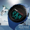 SKMEI 1405 Fashion Solar Power Outdoor Sports Watch Multifunctional 50m Waterproof Men Digital Watch(Khaki)