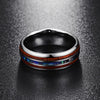 Ceramic Tungsten Steel Dragon Texture Ring for Men, Ring Size:6