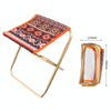CLS 7075 Aluminum Alloy Fishing Chair Portable Camping Train Stool, Size: 24.8x22.5x27cm(Scorching Sun)