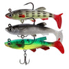 5 PCS Fish-Bait Road Sub-Bait Lead Fish With Single Hook And Three Anchor Hook Bait, Specification: 8cm 14g(Green)