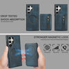 For Samsung Galaxy S25 Ultra 5G Zipper Wallet Split MagSafe Leather Back Phone Case(Blue)
