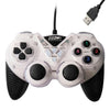 Wired Vibration Gamepad PC USB Controller Joystick Game Handle(White)