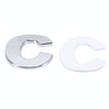Car Vehicle Badge Emblem 3D English Letter C Self-adhesive Sticker Decal, Size: 4.5*4.5*0.5cm