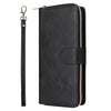 For Samsung Galaxy A06 4G 9-Card Slots Zipper Wallet Bag Leather Phone Case(Black)