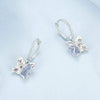 S925 Sterling Silver Platinum-plated Special-shaped Wing Butterfly Earrings(BSE986)