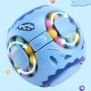 3 PCS Finger Magic Bean Magic Cube Toy Children Intelligence Fingertip Spinning Top(Blue Indigo)