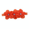 Ribbon Diamond Headband Newborn Hairband Girl Flower Head Children Hair Accessories(Orange)