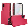 For Samsung Galaxy A35 5G Double Flap Zipper RFID Leather Phone Case with Short Lanyard(Red)