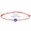 Lucky Evil Eye Bracelets For Women 6 Colors Handmade Braided Rope Lucky Jewelry Red Bracelet Female(Black)