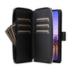 For Samsung Galaxy A16 Nine-card Slots Zipper Wallet Bag Leather Phone Case(Black)