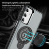 For Samsung Galaxy A16 5G TPU Hybrid PC Magnetic Holder Phone Case(Grey)