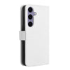 For Samsung Galaxy S24 FE 5G Diamond Texture Leather Phone Case(White)