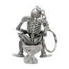 Car Key Rings Toilet Skulls Keychain Cool Purse Bag Decor Key Chain Rubber Mini Auto Keyfob Car Styling Interior Accessories