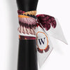 Letter Tarot Small Scarf for Women, Width: 6.2cm, Letter:W