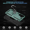For Samsung Galaxy A36 5G Shockproof TPU + PC Phone Case with Holder(Dark Green)