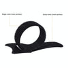 50 PCS  T-shape Self-Adhesive Data Cable Organizer Bundles 12 x 150mm Black